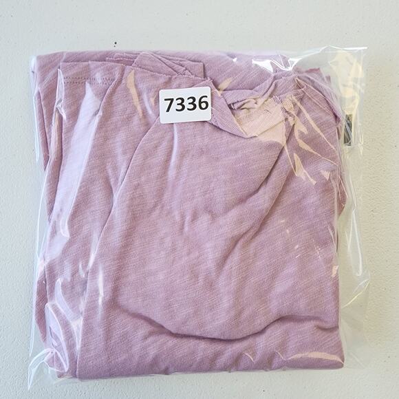 ATM Slub Jersey Long Sleeve Destroyed Wash Tee in Pink Hyacinth XXL NWT - Picture 7 of 7